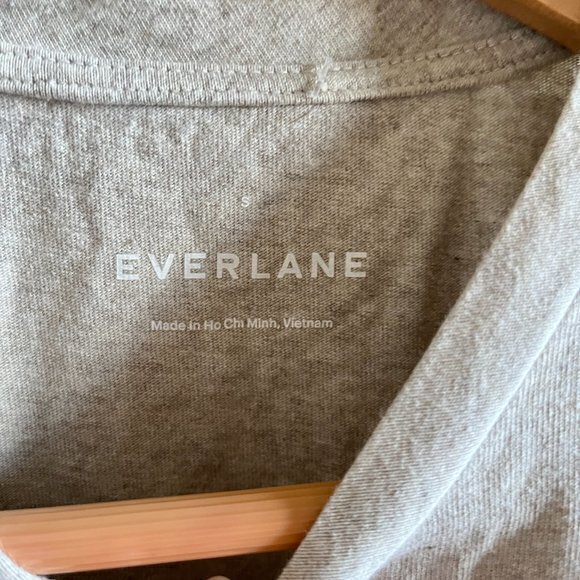 Everlane Men’s Heather Tan Crew Neck Regular Fit T-Shirt Size S Short Sleeve Top - Picture 2 of 4